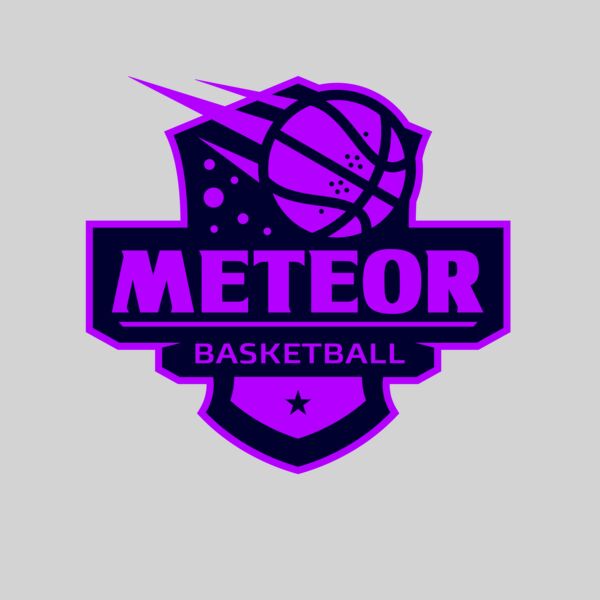Meteor Basketball logo template Thumbnail