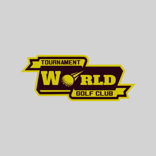World Tournament Golf club logo template Thumbnail
