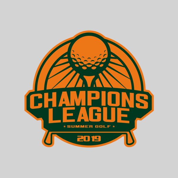 Champions League Summer Golf logo template Thumbnail