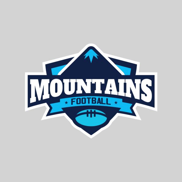 Mountains Football logo template Thumbnail
