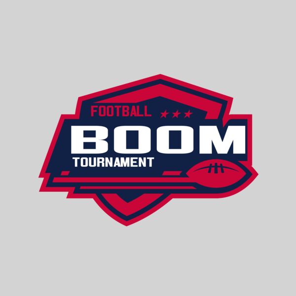 Boom Tournament Football logo template Thumbnail