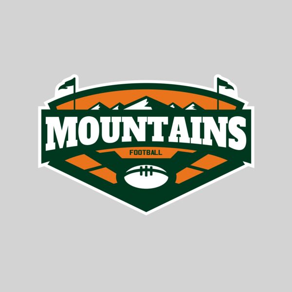 Mountains Football logo template 02 Thumbnail