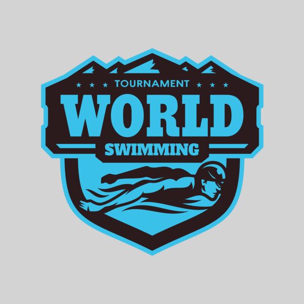 World Tournament Swimming logo template Thumbnail