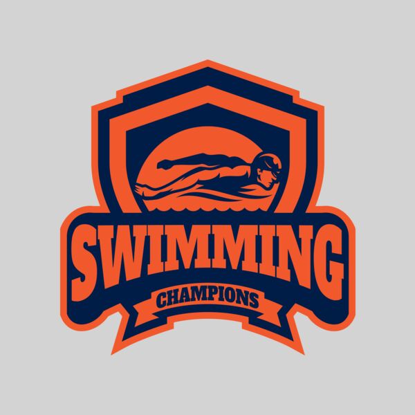 Swimming Champions logo template Thumbnail