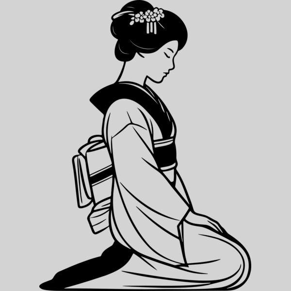 Kimono Geishas Art Thumbnail