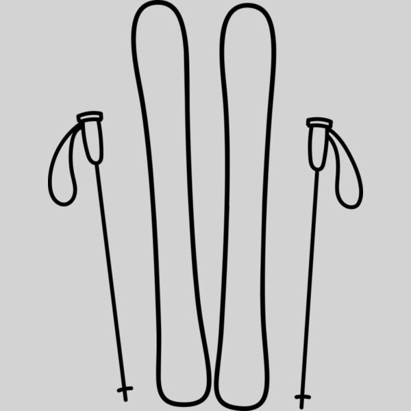 Ski Board and Poles 2 Thumbnail