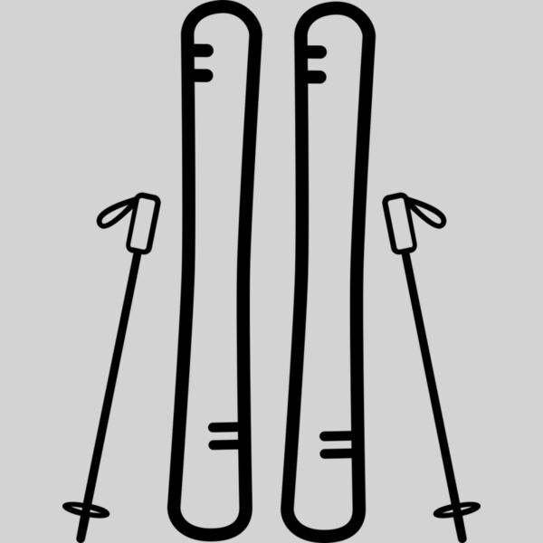 Ski Board and Poles Thumbnail