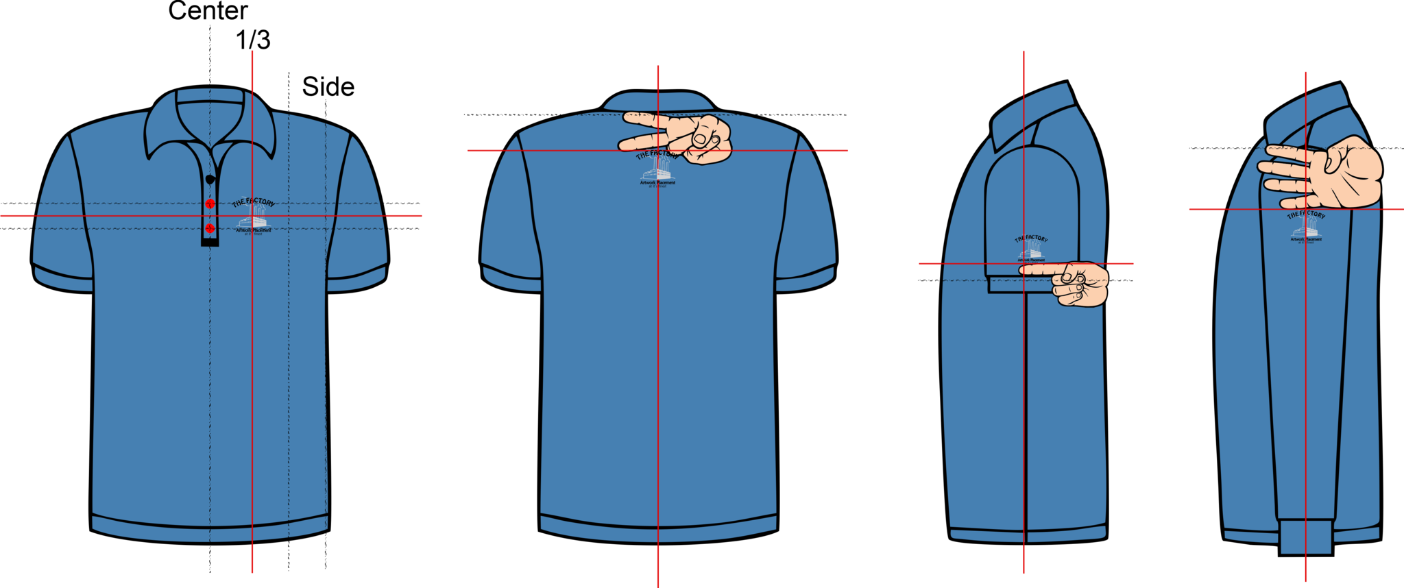 Embroidery logo size