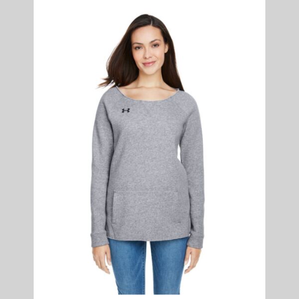 Under Armour Ladies' Hustle Fleece Crewneck Sweatshirt Thumbnail