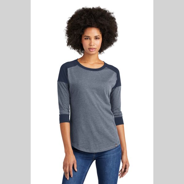 Ladies Heritage Blend 3/4 Sleeve Baseball Raglan Tee Thumbnail