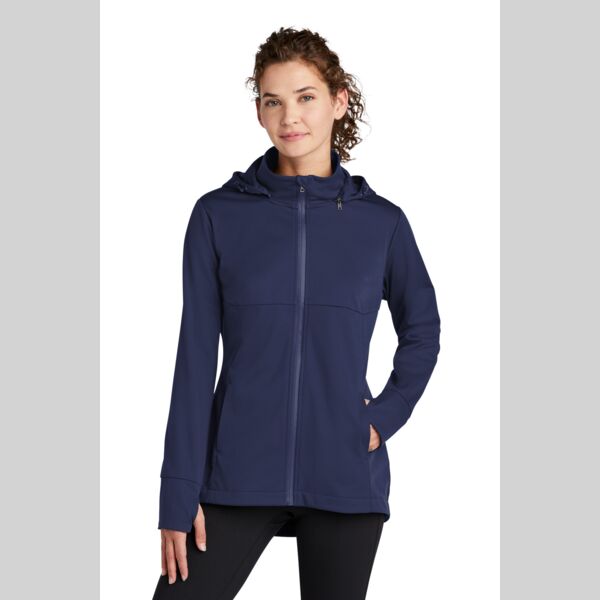 Ladies Hooded Soft Shell Jacket Thumbnail