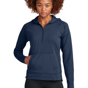 Ladies Sport Wick ® Stretch 1/2 Zip Hoodie Thumbnail