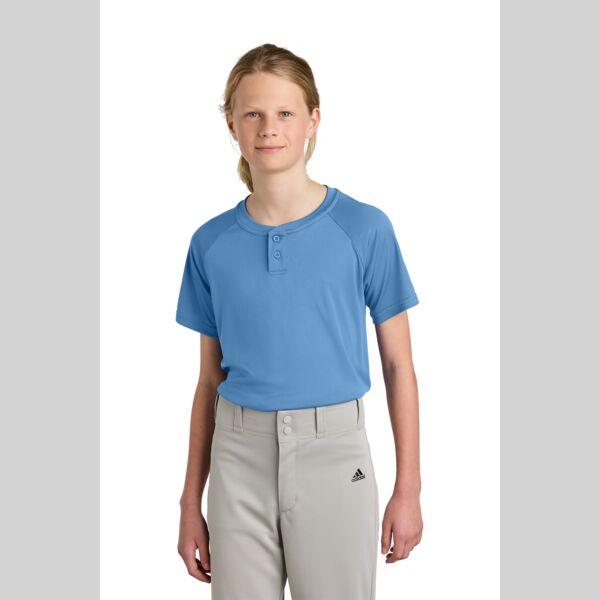 Youth PosiCharge ® Competitor 2 Button Henley Thumbnail