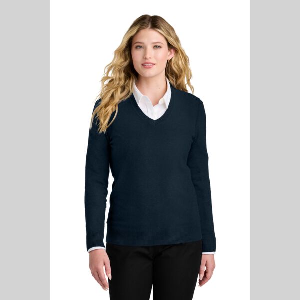 Women's Easy Care V Neck Sweater Thumbnail