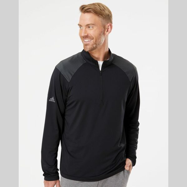 Men's Ultimate365 Lightweight Shoulder Stripe Quarter-Zip Pullover Thumbnail