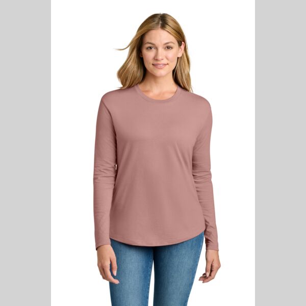 Women's Cotton Relaxed Long Sleeve Tee Thumbnail
