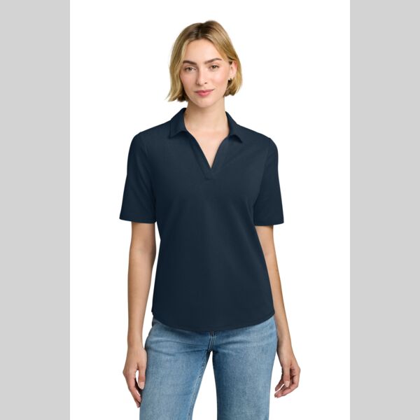 Women's Pinpoint Pique Polo Thumbnail
