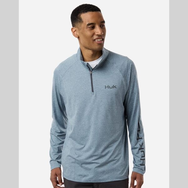Men's Airweight Heather Quarter-Zip Pullover Thumbnail