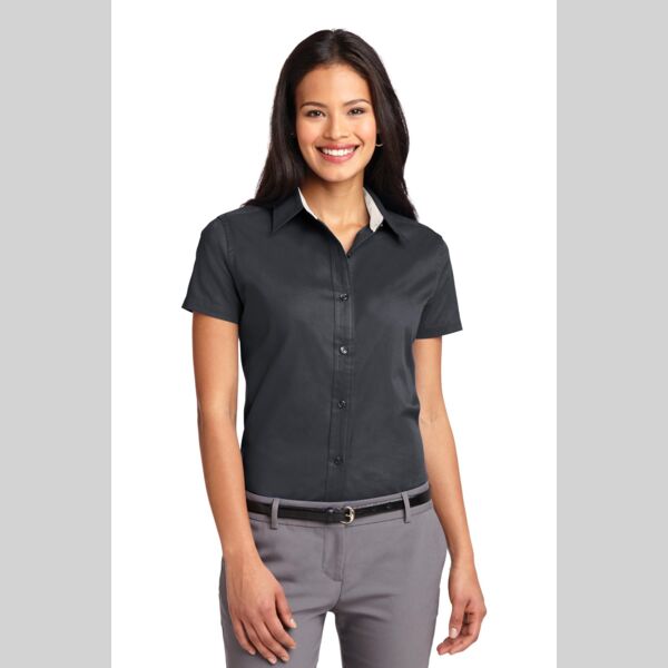 Ladies Short Sleeve Easy Care Shirt Thumbnail