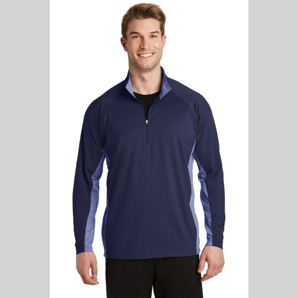 Sport Wick ® Stretch Contrast 1/2 Zip Pullover Thumbnail