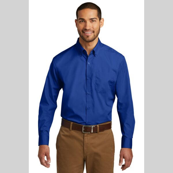 Long Sleeve Carefree Poplin Shirt Thumbnail