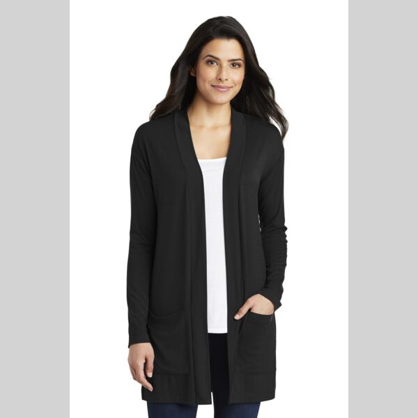 Ladies Concept Long Pocket Cardigan Thumbnail