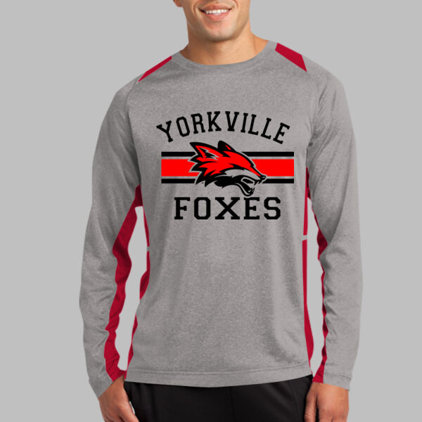Yorkville Heather Colorblock Contender Tee Long Sleeve Thumbnail