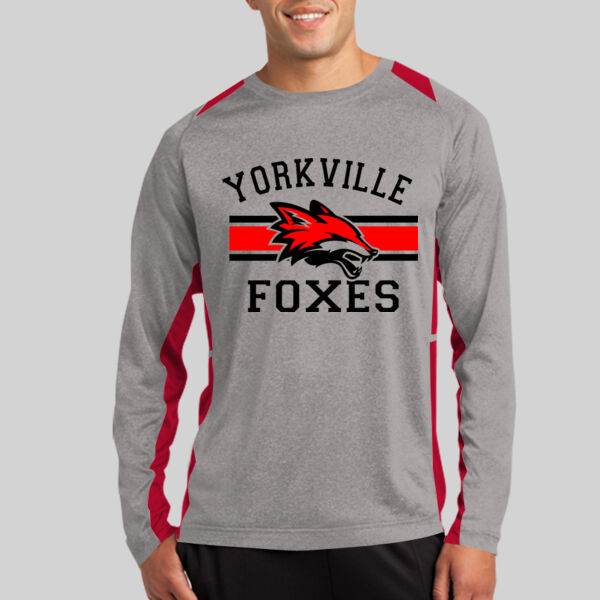 Yorkville Heather Colorblock Contender Tee Long Sleeve Thumbnail