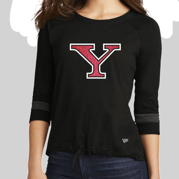 Ladies Yorkville Glitter 3/4-Sleeve Tee Thumbnail