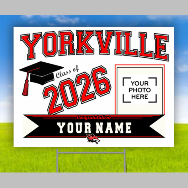 Custom Yorkville Graduation Sign Thumbnail