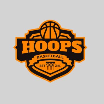Hoops Basketball logo template 04 Thumbnail