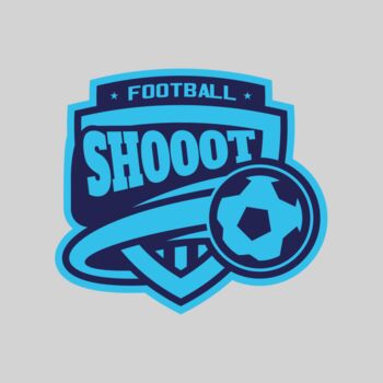 Shoot Football logo template Thumbnail