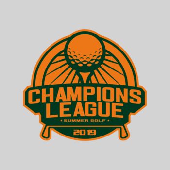 Champions League Summer Golf logo template Thumbnail