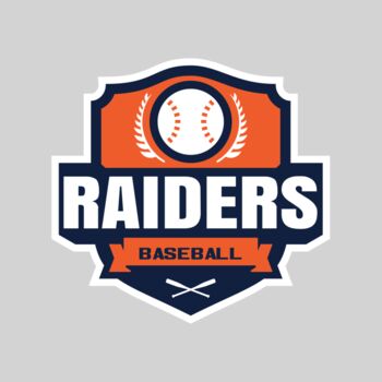 Raiders Baseball logo template Thumbnail