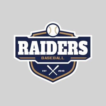 Raiders Baseball logo template 02 Thumbnail