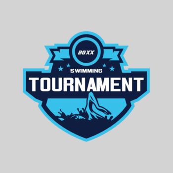 Swimming Tournament logo template Thumbnail
