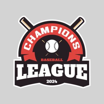 Champions League Baseball logo template Thumbnail