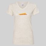 Women's Glitter V-Neck T-Shirt Thumbnail