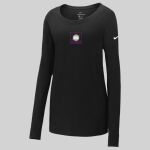 Ladies Core Cotton Long Sleeve Scoop Neck Tee Thumbnail