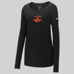 Ladies Core Cotton Long Sleeve Scoop Neck Tee Thumbnail