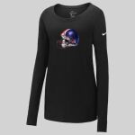 Ladies Core Cotton Long Sleeve Scoop Neck Tee Thumbnail