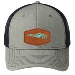 Snapback Trucker Cap w/ Leather Patch Thumbnail