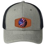 Snapback Trucker Cap w/ Leather Patch Thumbnail