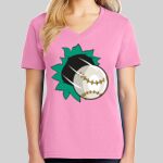 Ladies Core Cotton V Neck Tee Thumbnail