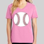 Ladies Core Cotton V Neck Tee Thumbnail