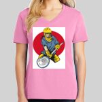 Ladies Core Cotton V Neck Tee Thumbnail