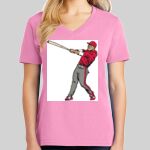 Ladies Core Cotton V Neck Tee Thumbnail