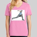 Ladies Core Cotton V Neck Tee Thumbnail