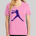 Ladies Core Cotton V Neck Tee Thumbnail
