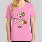 Ladies Core Cotton V Neck Tee Thumbnail